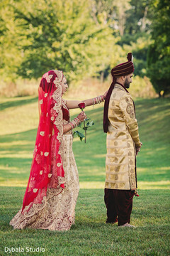 Sweet indian bride about to meet the groom Sweet indian bride about to meet the groom