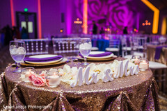 Delightful indian couple's reception table decor Delightful indian couple's reception table decor