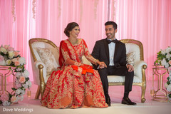 Lovely indian couple enjoying their wedding reception. Lovely indian couple enjoying their wedding reception.