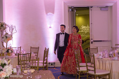 Adorable indian newlyweds making their entrance Adorable indian newlyweds making their entrance