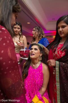 Indian bride duirng mehndi party Indian bride duirng mehndi party