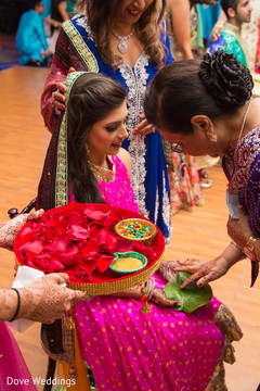 Indian bride's pre-wedding ritual Indian bride's pre-wedding ritual