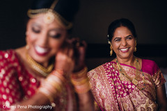 Beautiful indian bride getting ready. Beautiful indian bride getting ready.