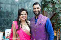 Charming indian bride and groom's portrait Charming indian bride and groom's portrait