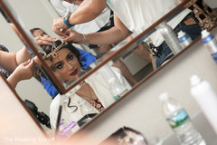 Adorable indian bride getting ready Adorable indian bride getting ready