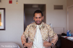 Indian groom getting ready capture Indian groom getting ready capture