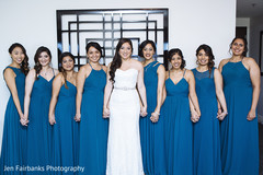 Dazzling indian bride with bridesmaids capture Dazzling indian bride with bridesmaids capture