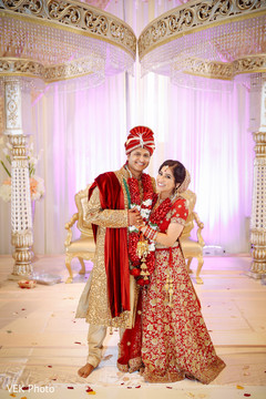 Indian bride and groom loving moment Indian bride and groom loving moment