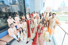 Indian bride with groom and groomsmen photo. Indian bride with groom and groomsmen photo.
