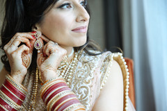 Beautiful indian bride getting ready Beautiful indian bride getting ready