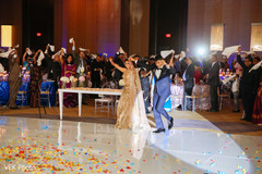 Joyful Indian wedding reception entrance Joyful Indian wedding reception entrance