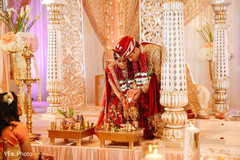 See this indian couple during traditional wedding ritual See this indian couple during traditional wedding ritual
