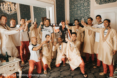 Indian groom with groomsmen fun moment Indian groom with groomsmen fun moment