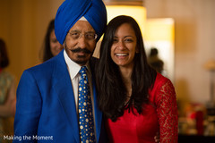 Indian bride with father portrait Indian bride with father portrait
