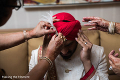 Elegant indian groom's turban Elegant indian groom's turban