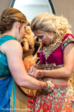 Charming maharani getting ready for her big day. indian wedding gallery,indian bride getting ready,indian bride