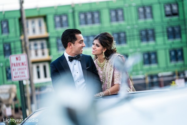 Romantic indian wedding portrait