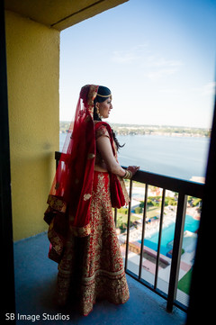 Charming indian bride looking out Charming indian bride looking out