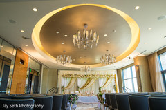 Glowing indian wedding ballroom lighting,indian wedding venue