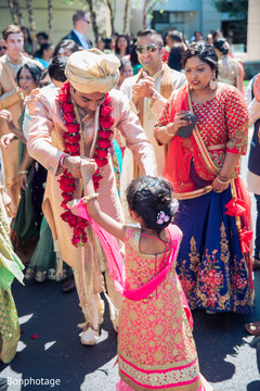 Indian groom joyful moment during baraat. Indian groom joyful moment during baraat.
