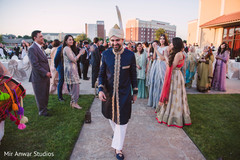 Indian groom during his baraat celebration Indian groom during his baraat celebration