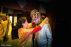 Charming indian groom getting ready Charming indian groom getting ready