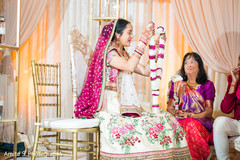 Sweet indian bride at her wedding ceremony.