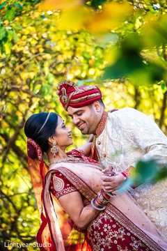 Heartwarming indian bride and groom's first look Heartwarming indian bride and groom's first look