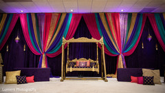 Marvelous sangeet venue capture. indian mandap,sangeet mandap,indian pre-wedding decorations