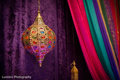 Charming Indian sangeet lamp decoration. indian mandap,sangeet mandap,indian pre-wedding decorations
