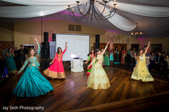 Upbeat indian bride's dance performance. Upbeat indian bride's dance performance.