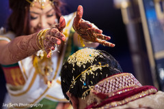 Indian bride capture during Mangalasutra ritual. Indian bride capture during Mangalasutra ritual.