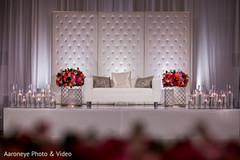 Lovely all white indian wedding stage Lovely all white indian wedding stage