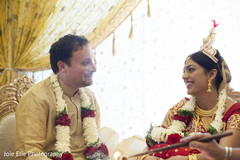 Sweet indian couple at their wedding ceremony. Sweet indian couple at their wedding ceremony.