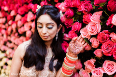 Lovely Indian bride showing her mehndi art. indian bride,indian wedding photo-shoot,indian wedding fashion,wedding mehndi