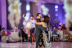Indian newlyweds at their first dance Indian newlyweds at their first dance