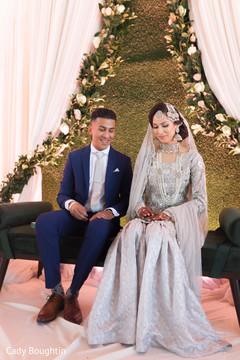 Indian couple during wedding ceremony Indian couple during wedding ceremony