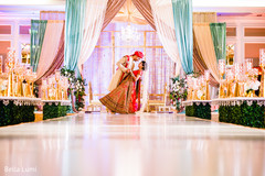Indian bride and groom's romantic first look moment indian wedding gallery,first look photography,indian bride and groom