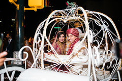 Lovely capture of bride and groom at their wedding carriage. Lovely capture of bride and groom at their wedding carriage.