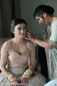 Beautiful indian bride getting ready. Beautiful indian bride getting ready.