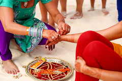 See this traditional indian bride's pre-wedding ritual indian wedding gallery,pre- wedding celebrations,haldi ceremony,indian bride