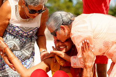 Adorable indian bride smiling capture indian wedding gallery,pre- wedding celebrations,haldi ceremony,indian bride