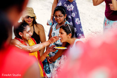 Joyful indian bride's pre-wedding ritual indian wedding gallery,pre- wedding celebrations,haldi ceremony,indian bride