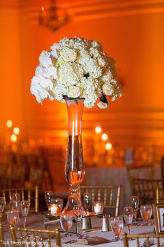 Delightful Indian wedding reception table centerpiece decor. indian wedding reception,indian wedding flower decor,indian wedding table decor
