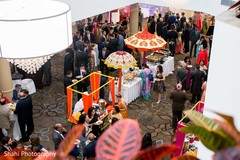 Indian wedding reception buffet setup. Indian wedding reception buffet setup.