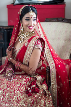 Adorable indian bride posing for photo shoot Adorable indian bride posing for photo shoot