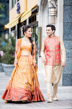 Vibrant Indian bride and groom capture Vibrant Indian bride and groom capture