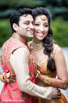 Outdoor themed Indian bride and groom's photo session. Outdoor themed Indian bride and groom's photo session.