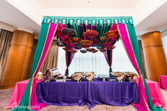 Lovely Indian draping decor for the sangeet buffet. Lovely Indian draping decor for the sangeet buffet.