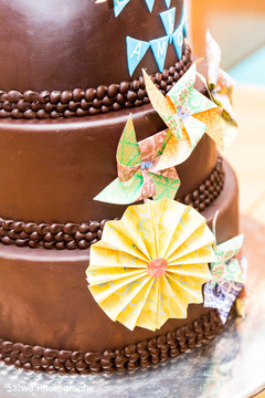 Chocolate Indian sangeet cake decorated. Chocolate Indian sangeet cake decorated.